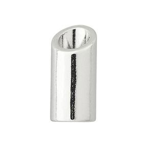 Końcówka do sznurka [ Ø 5 mm ] – srebro metaliczny, 