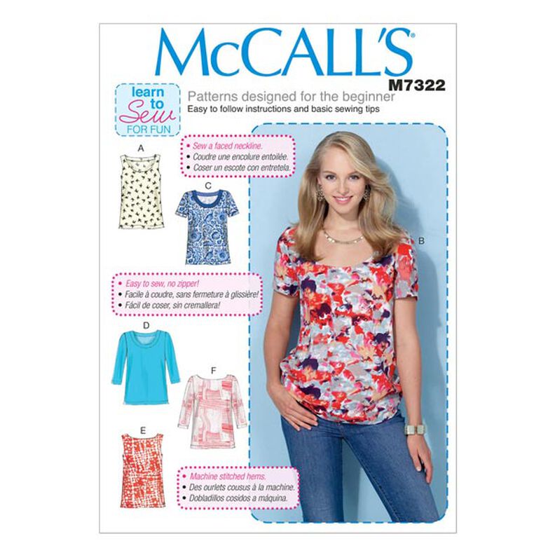 Top, McCalls 7322 | 42 - 50,  image number 1