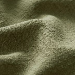 Tkanina bawełniana z efektem lnu – oliwka, 