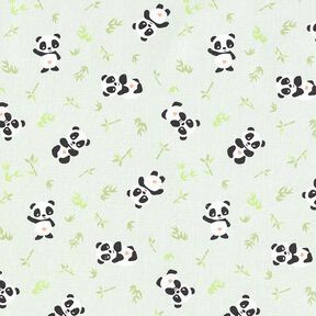 Tkanina bawełniana Kreton przytulanka panda – zieleń, 