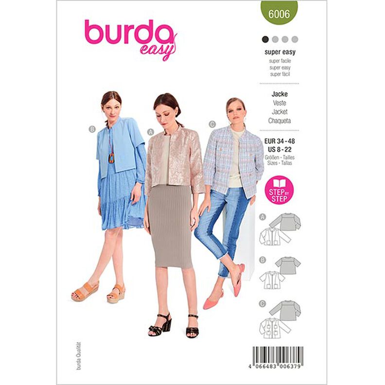 Kurtka | Burda 6006 | 34–48,  image number 1