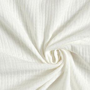 GOTS Trójwarstwowy muślin bawełniany – mleczna biel | Resztka 50cm, 