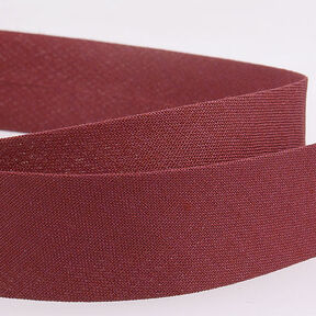 Taśma skośna Polycotton [20 mm] – bordo, 