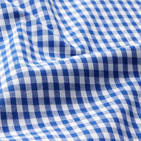 Tkanina bawełniana Kratka Vichy 0,5 cm – błękit królewski/biel, 