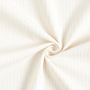 Tkanin dekoracyjna Żakard subtelne paski – mleczna biel, 