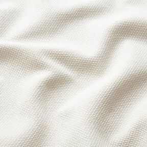 Tkanin dekoracyjna Panama klasyczna struktura – mleczna biel, 
