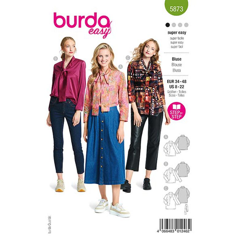 Bluzka | Burda 5873 | 34-48,  image number 1