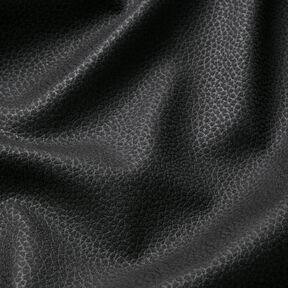 Tkanina tapicerska Imitacja skóry struktura – czerń, 