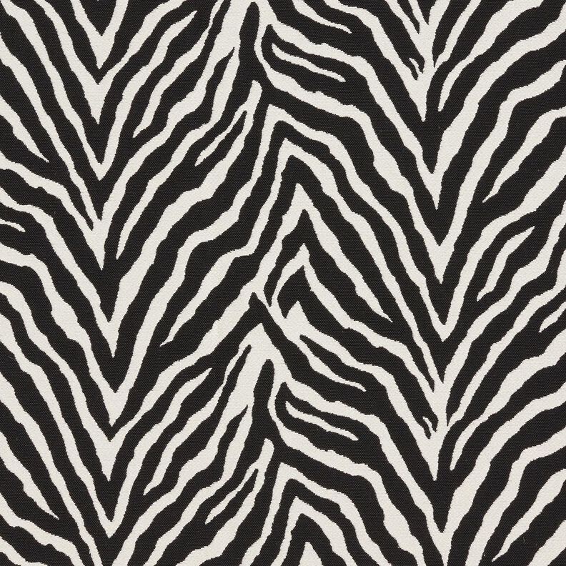 Tkanin dekoracyjna Żakard zebra – kość słoniowa/czerń,  image number 1