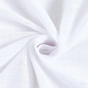 Tkanina na firany woal imitacja lnu 300 cm – biel, 