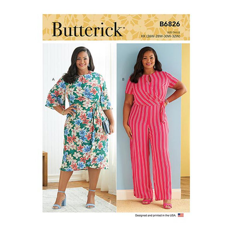 Sukienka kopertowa, Butterick B6826 | 52-58,  image number 1