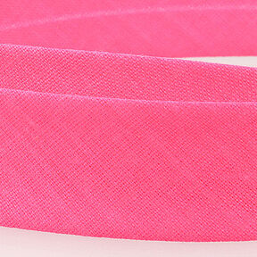 Taśma skośna Polycotton [20 mm] – neonowy pink, 