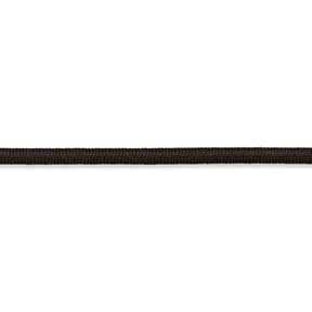 Sznurek gumkowy [Ø 3 mm] – czarny brąz, 