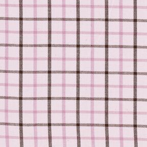 Bawełniana tkanina koszulowa ze wzorem w kratkę – różowy/pastelowy fiolet, 