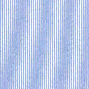 Tkanina na bluzki Mieszanka bawełny paski – jasnoniebieski/biel, 
