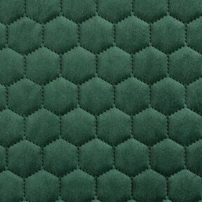 Tkanina tapicerska pikowany aksamit plaster miodu – ciemna zieleń, 