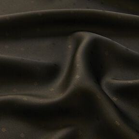 Tkanina podszewkowa Żakard prostokąty – czarny brąz, 