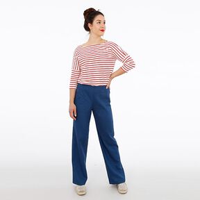 FRAU ELENA – gładkie spodnie o prostej nogawce, Studio Schnittreif | XS - XXL, 