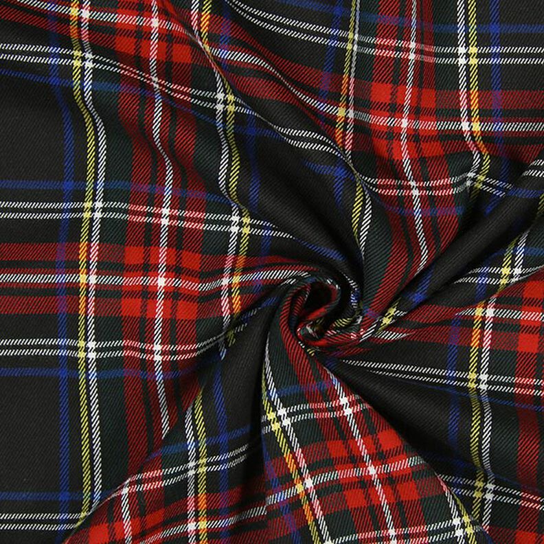 Szkocka krata Tartan kratka duża – czerń,  image number 2