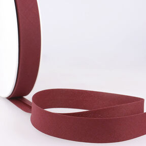 Taśma skośna Polycotton [20 mm] – bordo, 