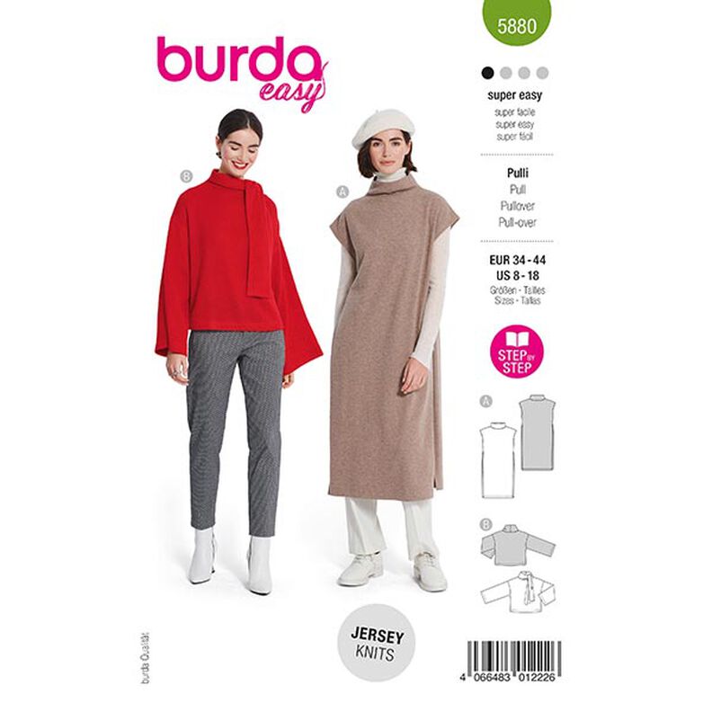 zjechać na pobocze | Burda 5880 | 34-44,  image number 1