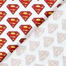 Popelina bawełniana Superman logo Tkanina na licencji | DC Comics – biel,  thumbnail number 4