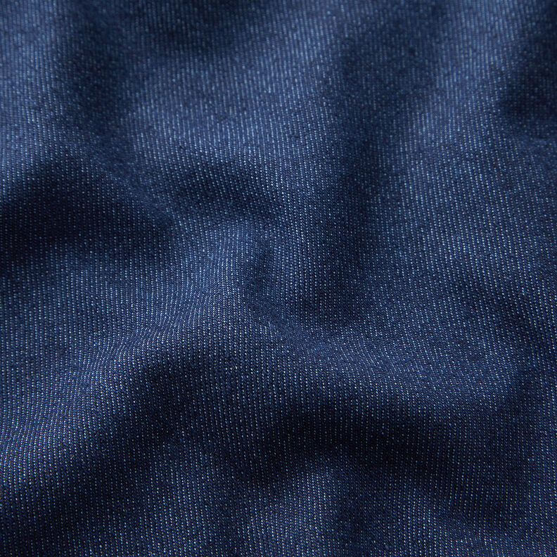 Bawełniany denim strecz, średni – granat,  image number 2