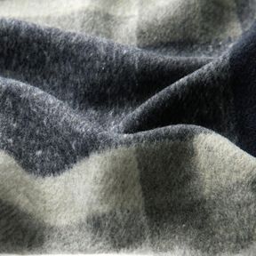 Tkanina płaszczowa duża kratka – ciemnogranatowy/jasnoszary, 