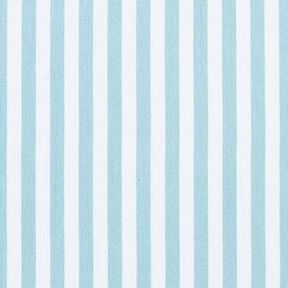 Tkanin dekoracyjna Half panama podłużne pasy – błękit morski/biel, 