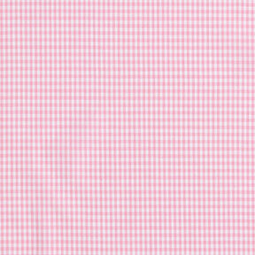 Tkanina bawełniana Kratka Vichy 0,2 cm – róż/biel, 