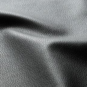 Tkanina tapicerska Imitacja skóry lekkie tłoczenie – czerń, 