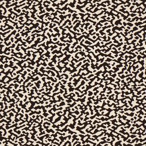Tkanina meblowa żakardowa, abstrakcyjny duży wzór panterki – czerń/piasek, 