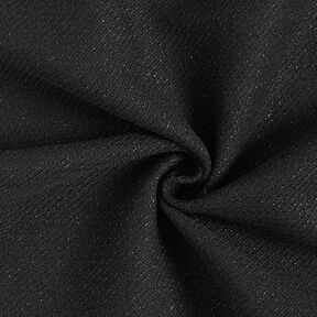 Tkanina kostiumowa o błyszczącej strukturze ukośnej – czerń, 