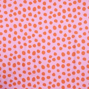 Bawełna powlekana subtelne kropki – pastelowy fiolet/pomarańcza, 