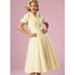 Sukienka 1952 vintage, Butterick 6018|32 - 40, 