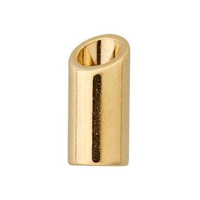 Końcówka do sznurka [ Ø 5 mm ] – złoto metaliczny, 