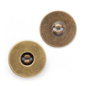 Guzik magnetyczny [ Ø18 mm ] – stare złoto metaliczny, 