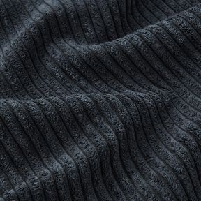 Tkanina tapicerska szerokie sztruksowe prążki – czarnoniebieski, 